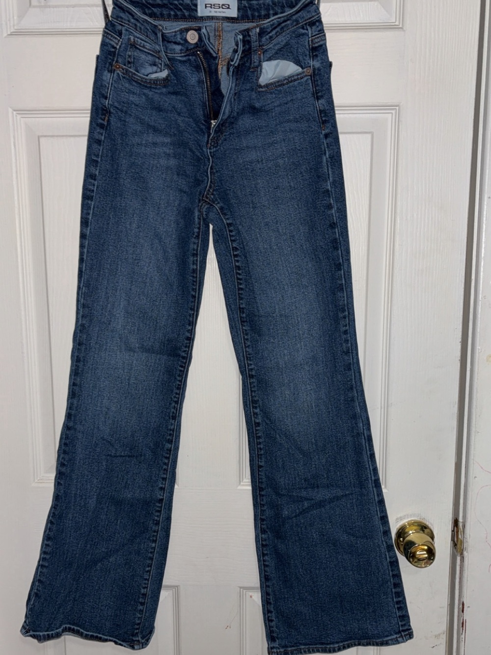 RSQ Women's Dark Blue Flare Jeans